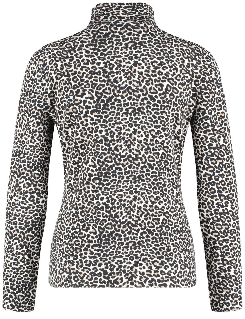 Gerry Weber_Sandshell/Black Leo Jacquard_T-Shirt 1/1 Sleeve_170074-56038_9194_02
