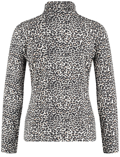 Gerry Weber_Sandshell/Black Leo Jacquard_T-Shirt 1/1 Sleeve_170074-56038_9194_02