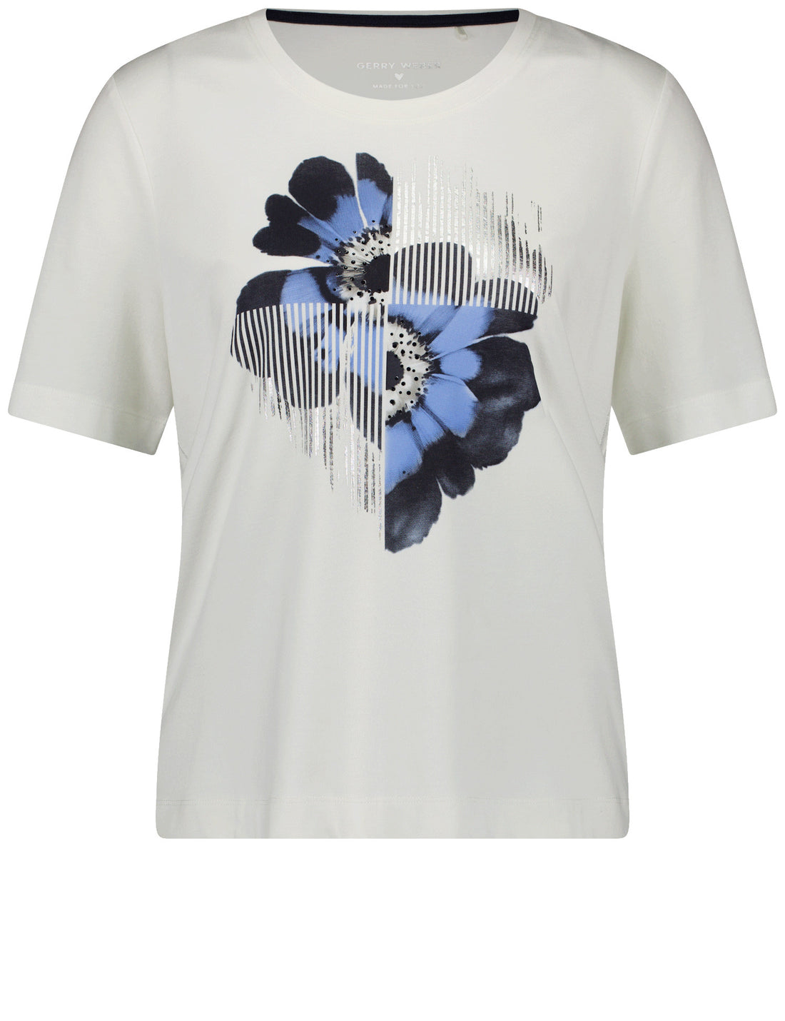 Gerry Weber_Off White/Indigo/Blue Shades_T-Shirt 1/2 Sleeve_170128-56003_9175_01