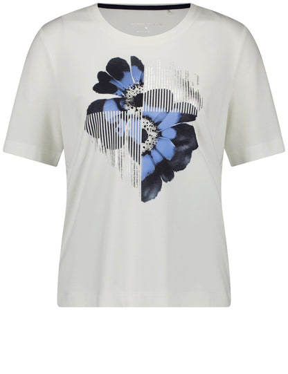 Gerry Weber_Off White/Indigo/Blue Shades_T-Shirt 1/2 Sleeve_170128-56003_9175_01