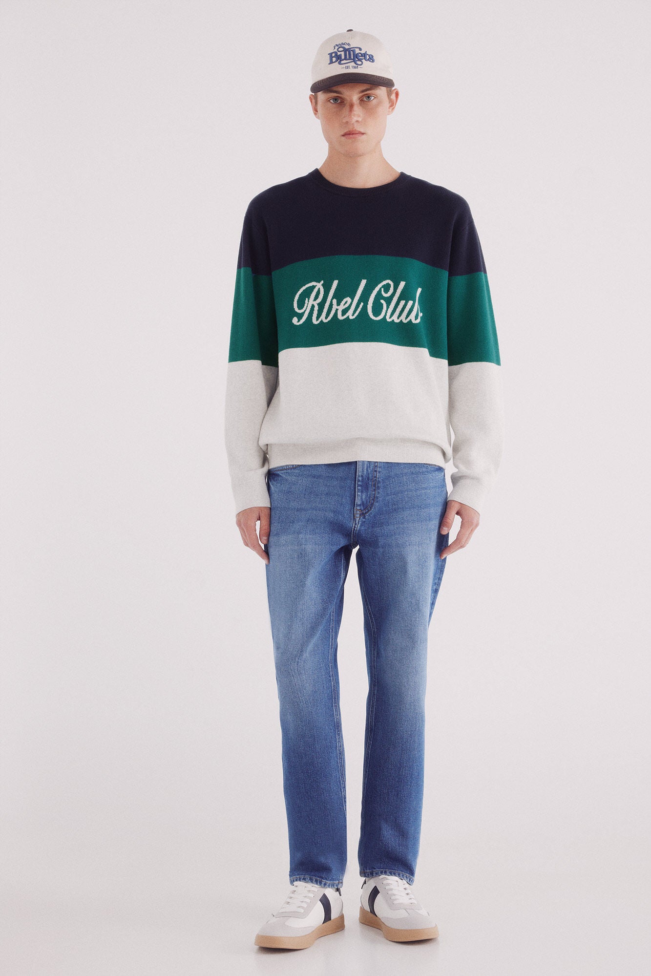 Springfield_Blue_Slim Fit Micro-Printed Chinos Pants_1752026_12_01