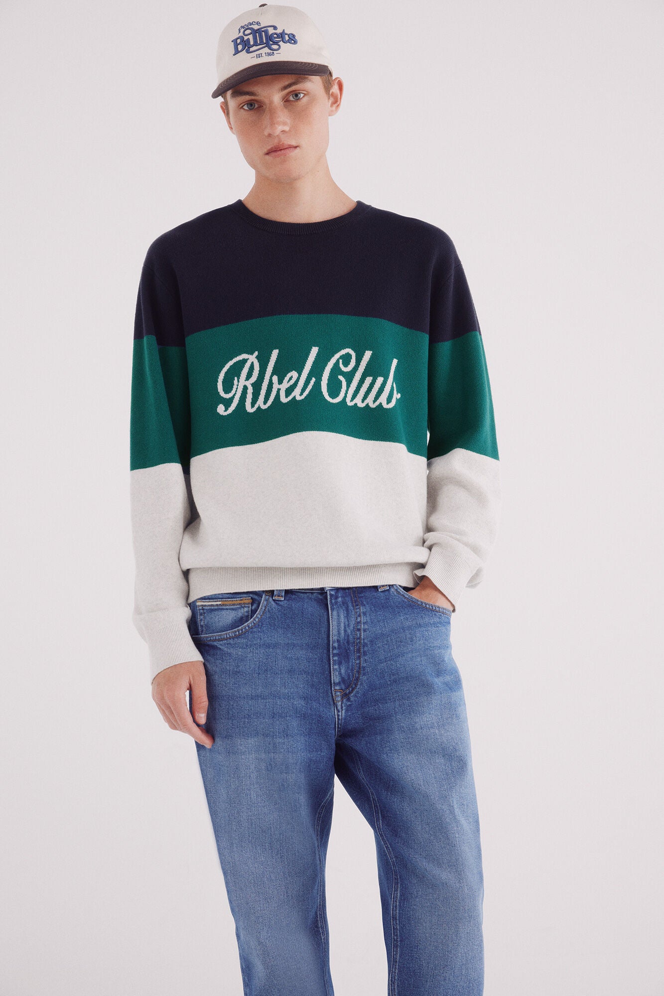 Springfield_Blue_Slim Fit Micro-Printed Chinos Pants_1752026_12_03