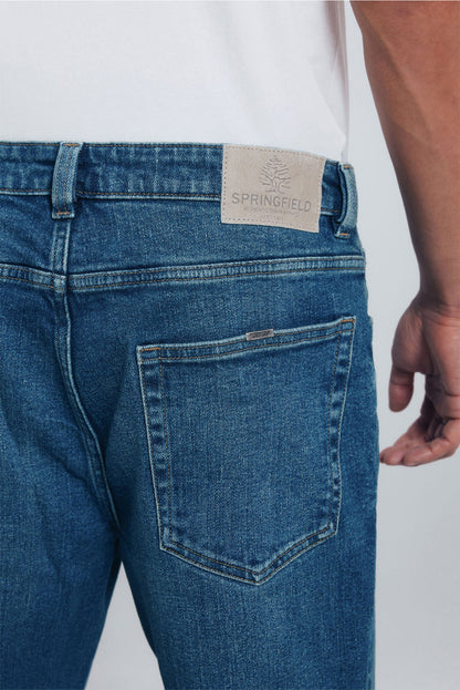 Springfield_Turquoise_Dark Wash Overdyed Straight Fit Jeans_1752034_87_07