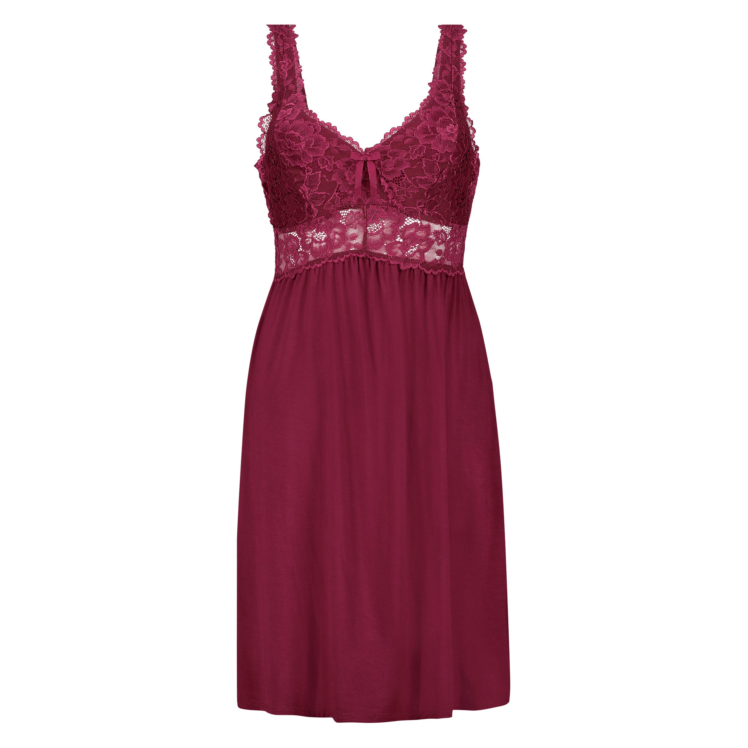 Nora Lace Nightgown_175247_Windsor Wine_04
