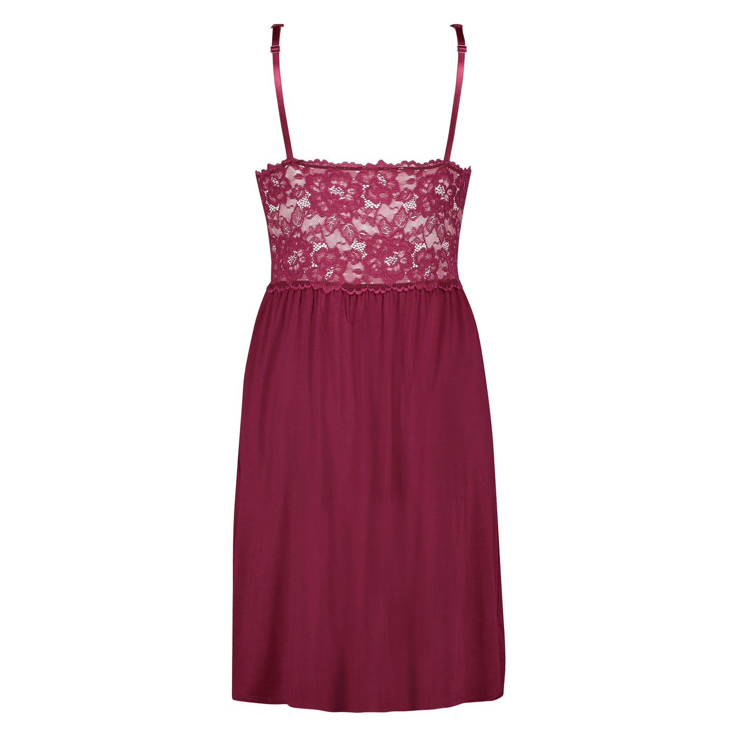 Nora Lace Nightgown_175247_Windsor Wine_05