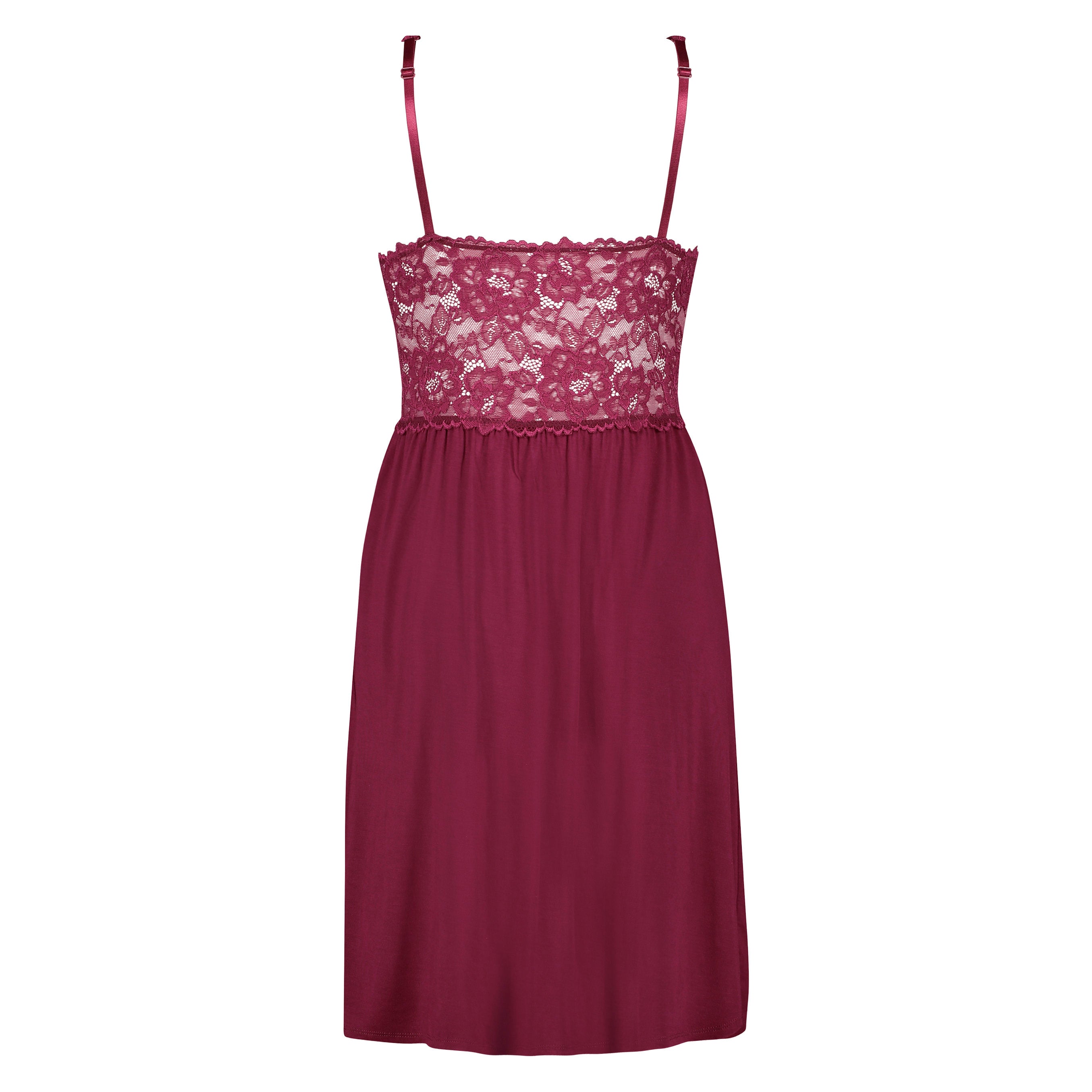 Nora Lace Nightgown_175247_Windsor Wine_05