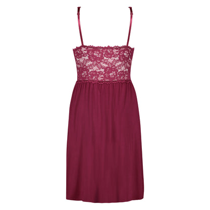 Nora Lace Nightgown_175247_Windsor Wine_05