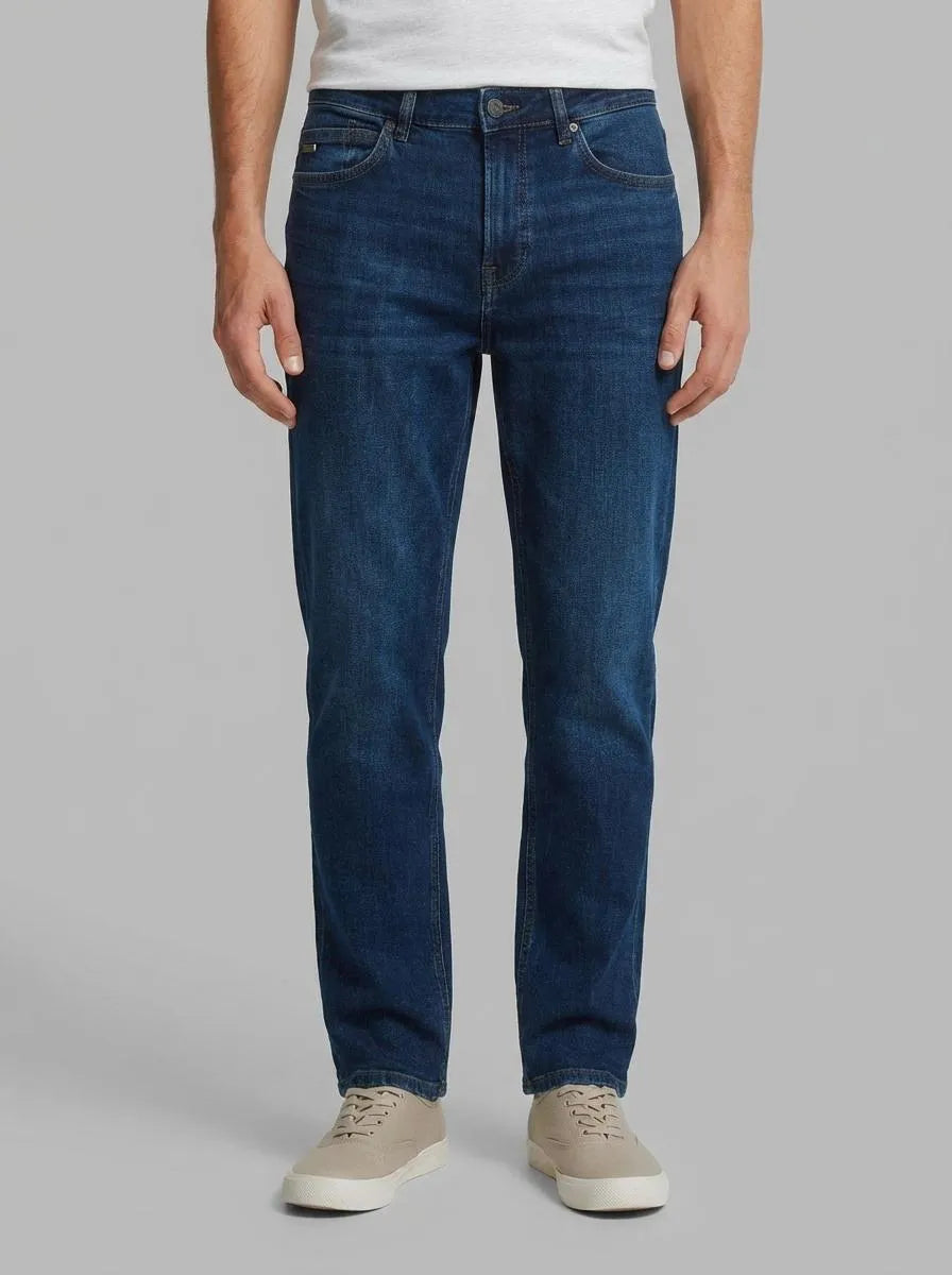 Springfield Blue Men Dark Wash Slim Fit Jeans SKU: 1753225_11 Image 00