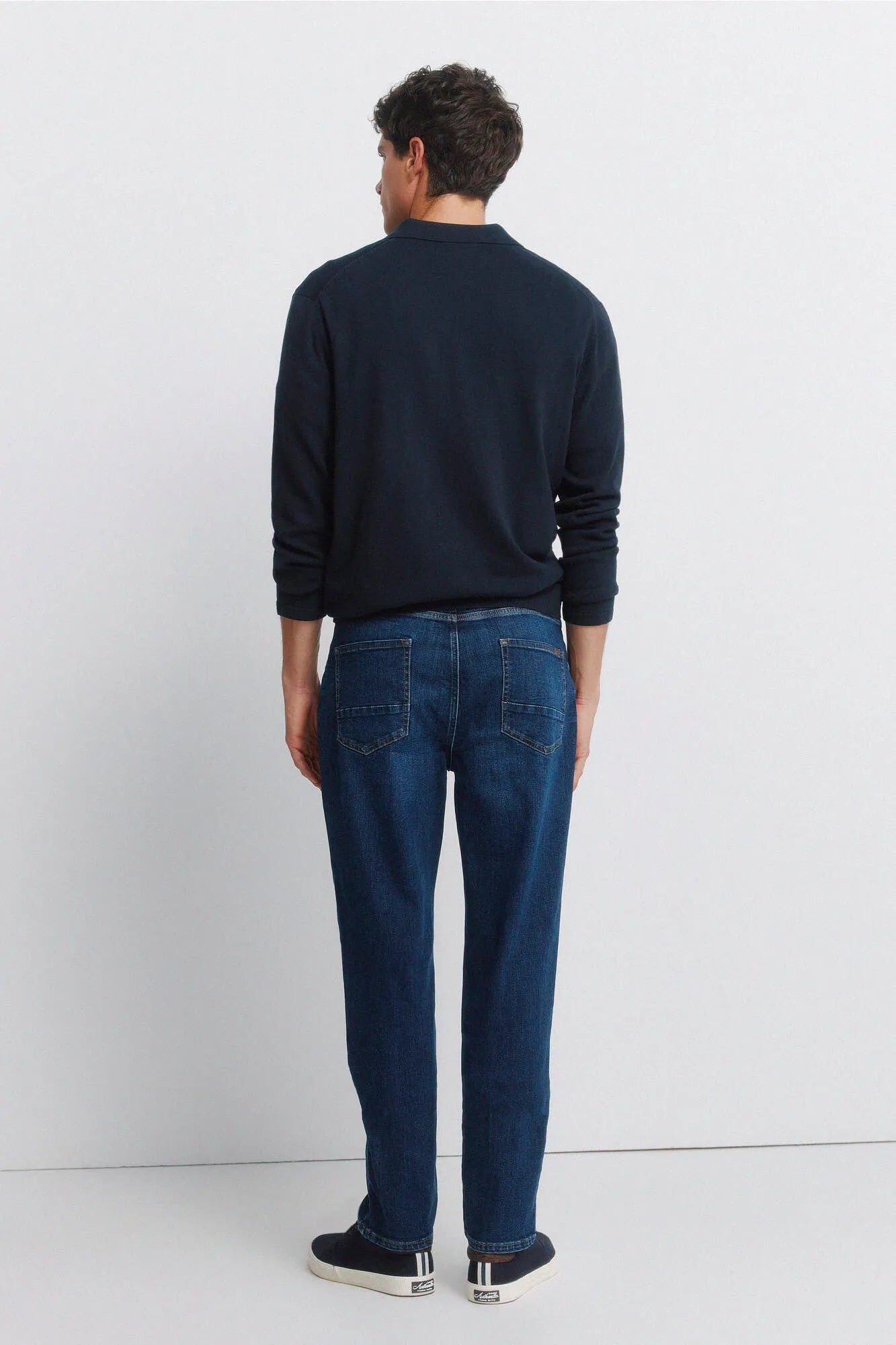 Springfield Blue Men Dark Wash Slim Fit Jeans SKU: 1753225_11 Image 06