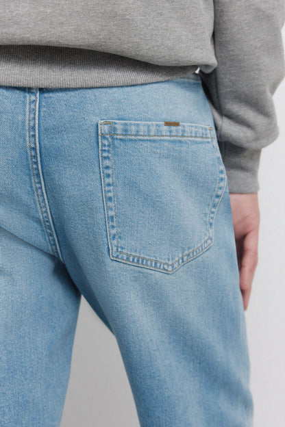 Springfield Blue Men Medium Light Wash Regular Fit Jeans SKU: 1753232_15 Image 06