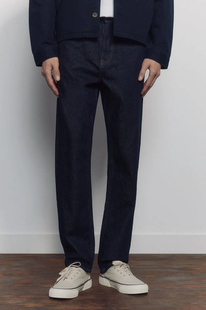 Springfield Blue Men Jeans Desized Wash Regular Fit SKU: 1753234_10 Image 02
