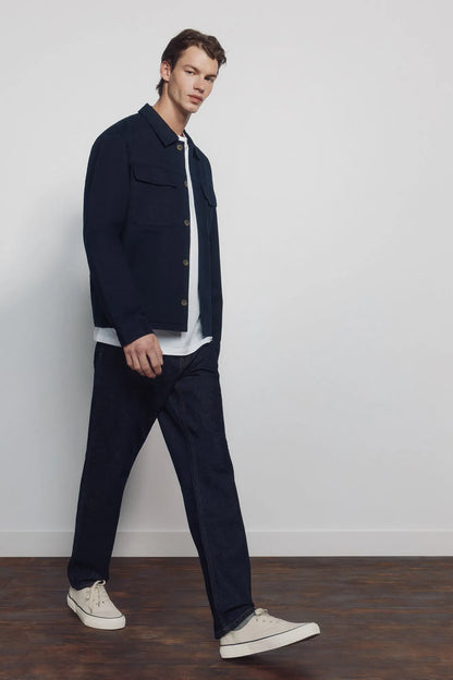 Springfield Blue Men Jeans Desized Wash Regular Fit SKU: 1753234_10 Image 03