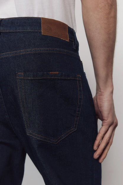 Springfield Blue Men Jeans Desized Wash Regular Fit SKU: 1753234_10 Image 06