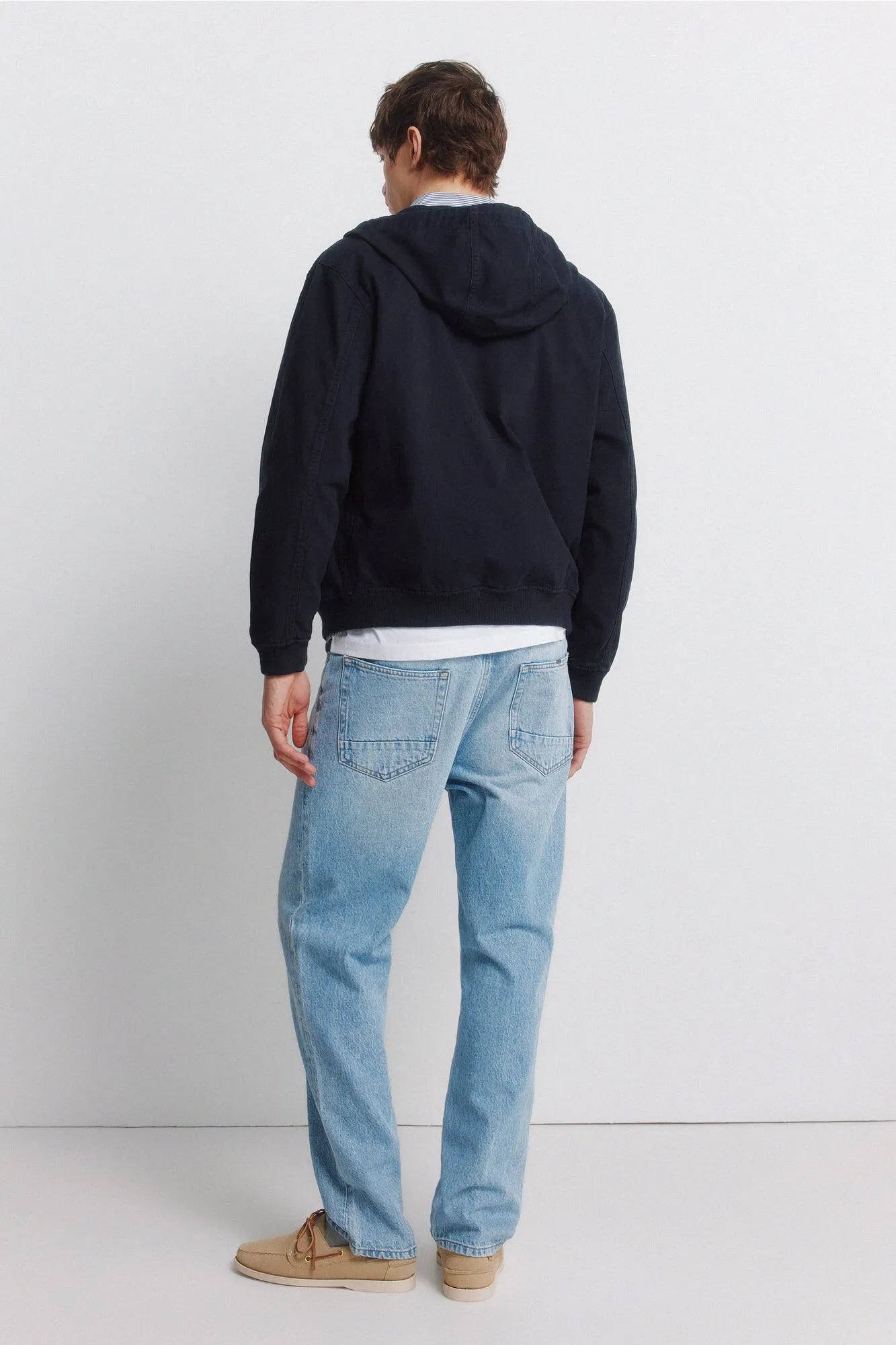 Springfield Blue Men Light Wash Straight Fit Jeans SKU: 1753236_15 Image 05