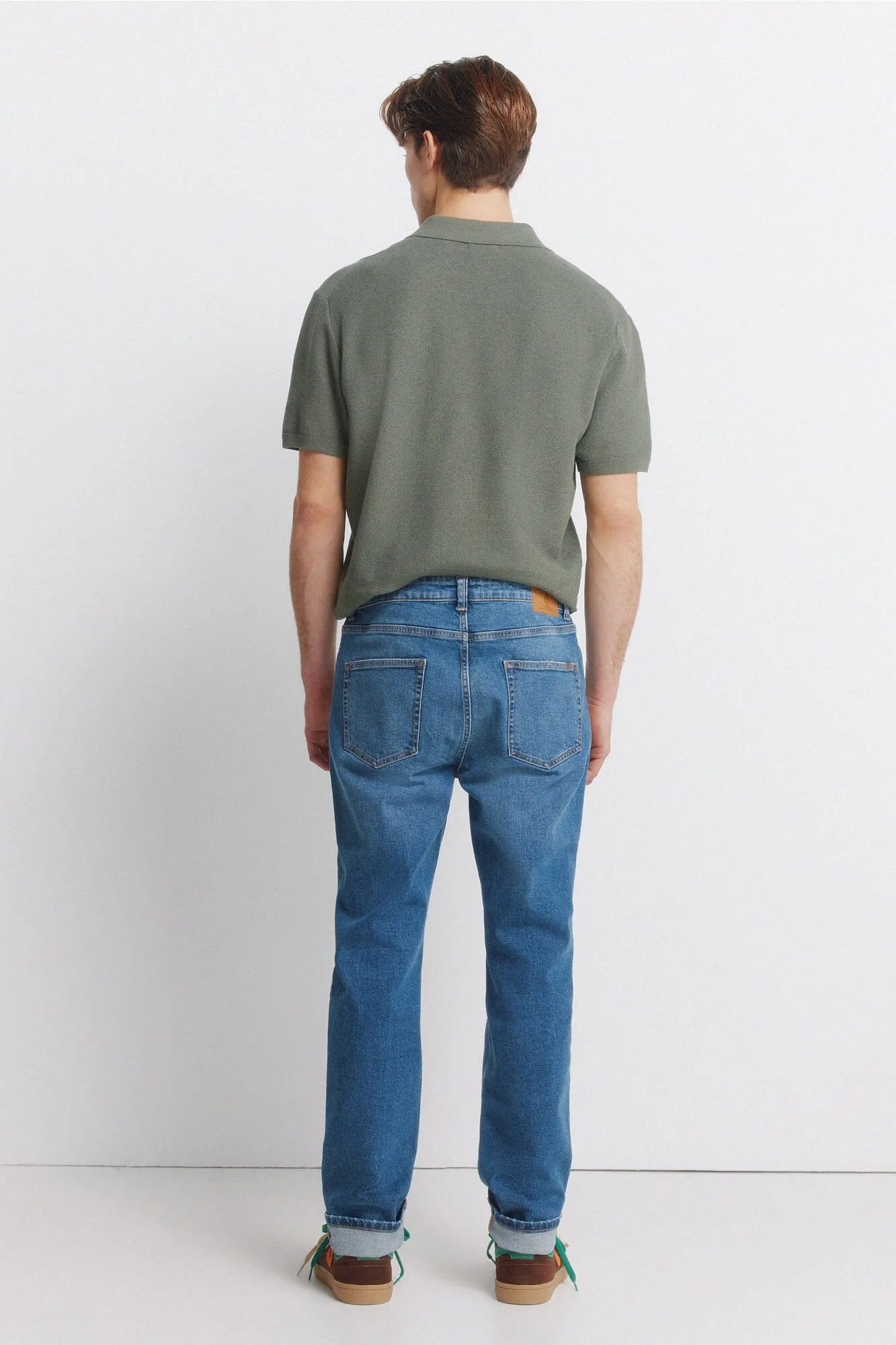 Springfield Blue Men Jeans Medium Wash Slim Fit SKU: 1753239_14 Image 05