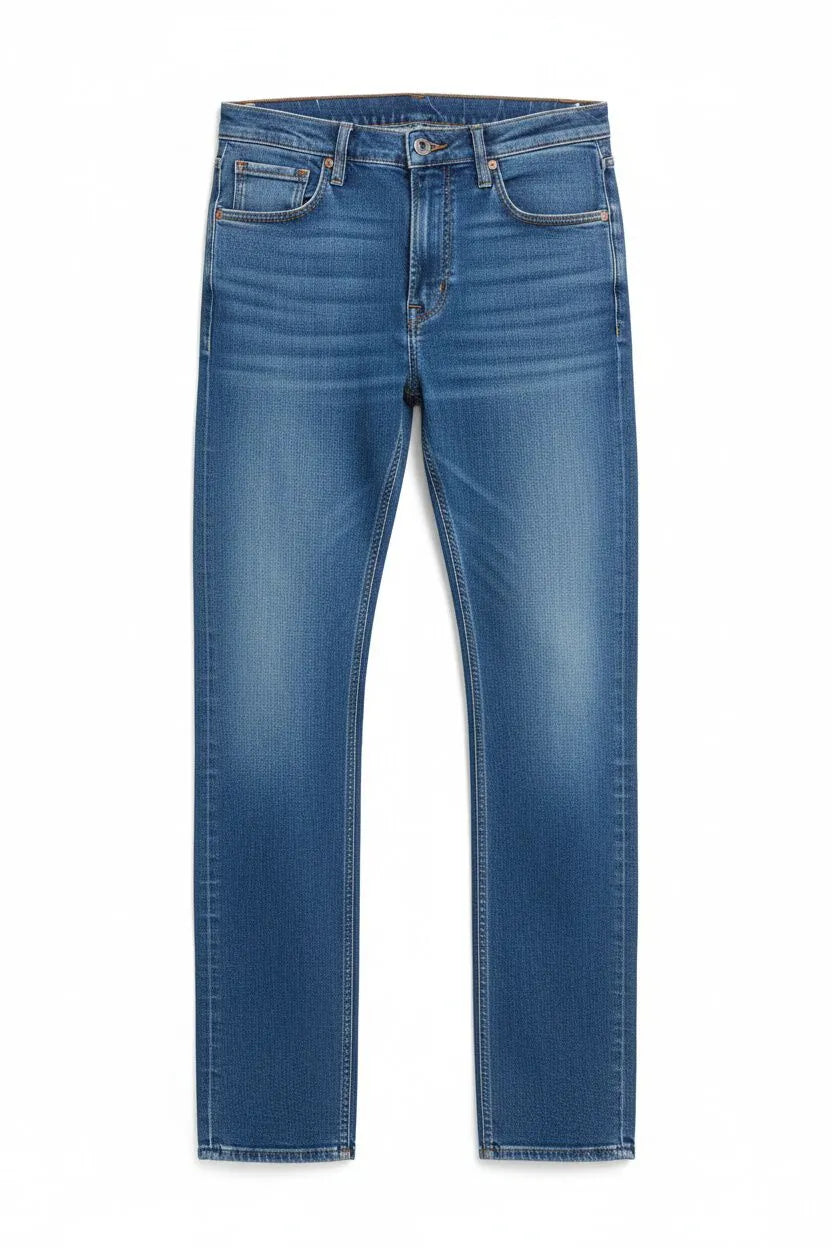 Springfield Blue Men Jeans Medium Wash Slim Fit SKU: 1753239_14 Image 07
