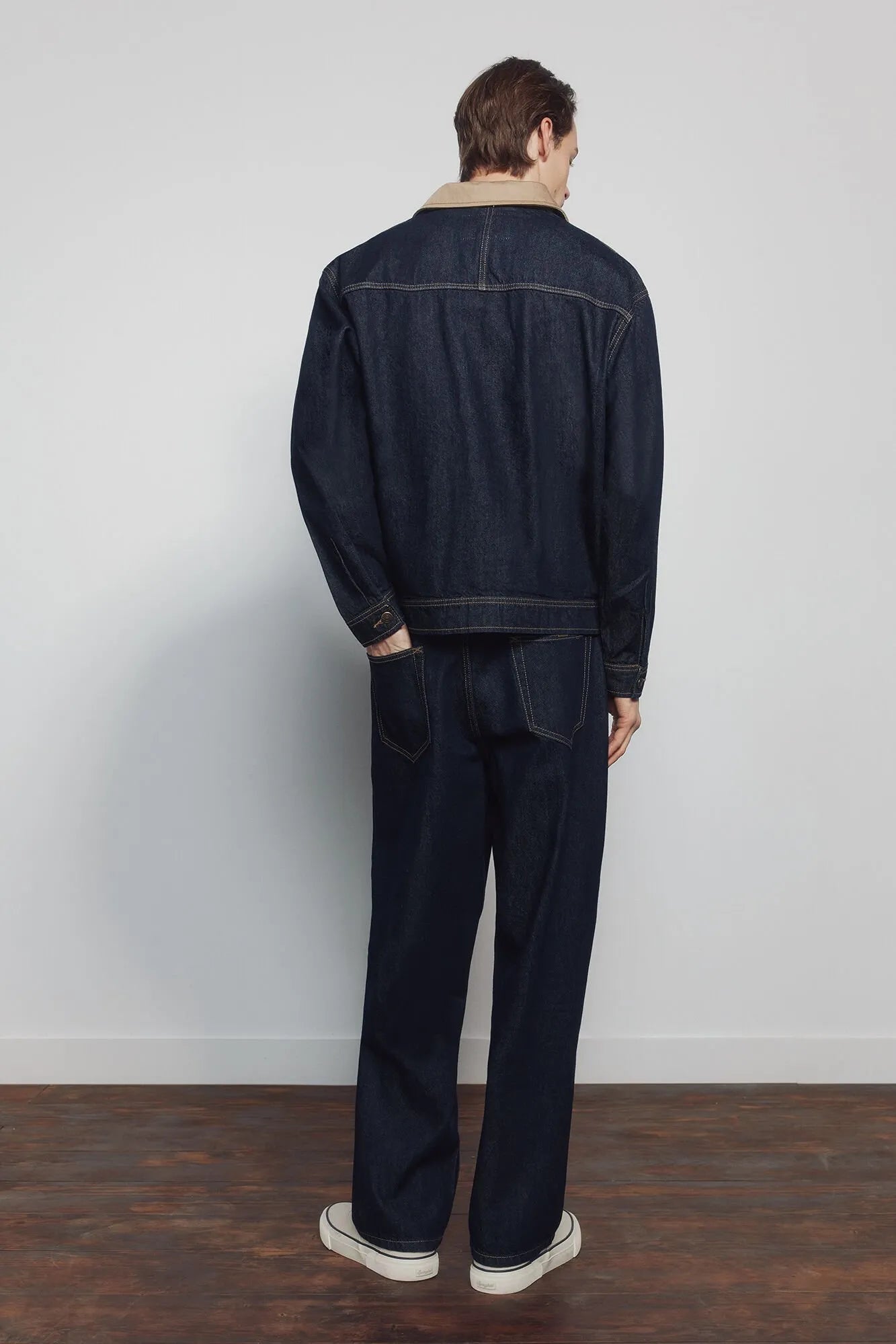 Springfield Blue Men Wide Leg Desized Wash Jeans SKU: 1753246_10 Image 05