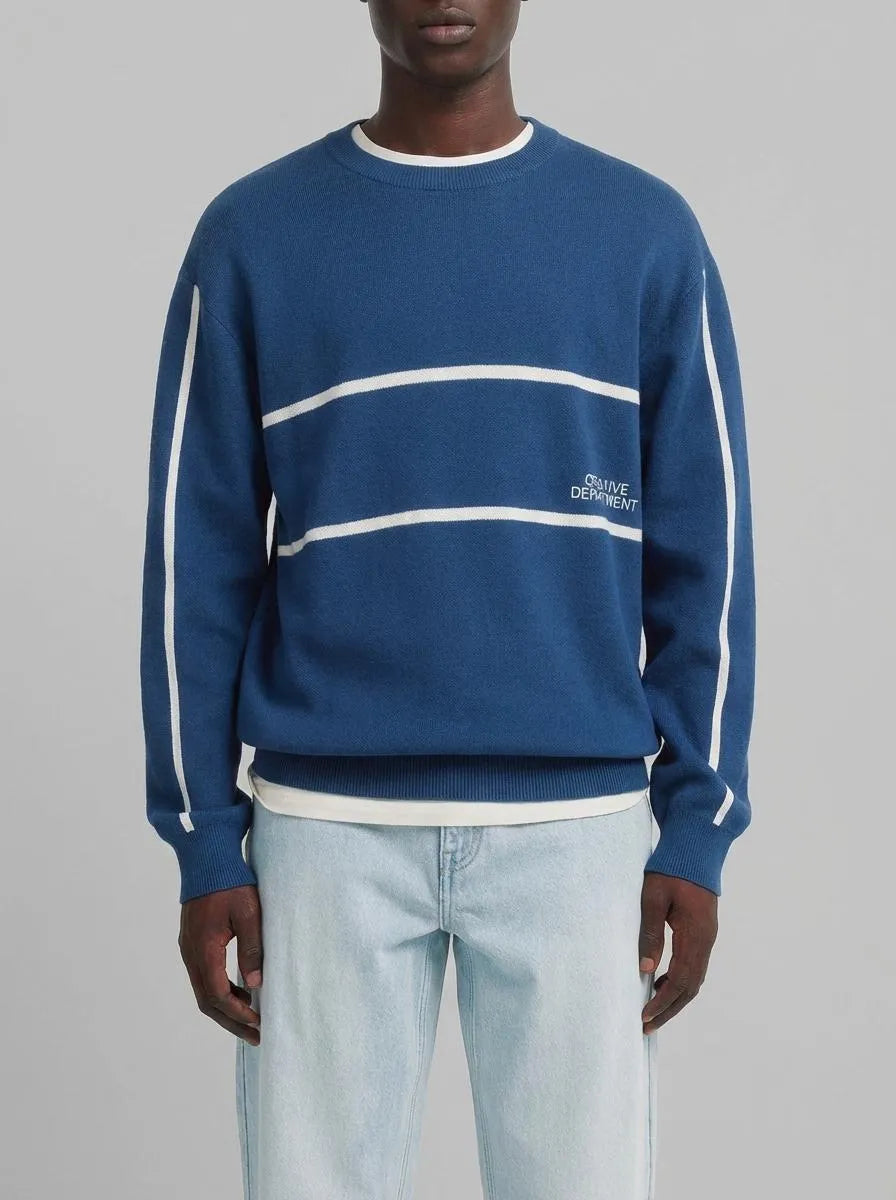 Springfield Blue Men Light Denim Washed Chinos SKU: 1753247_16 Image 00