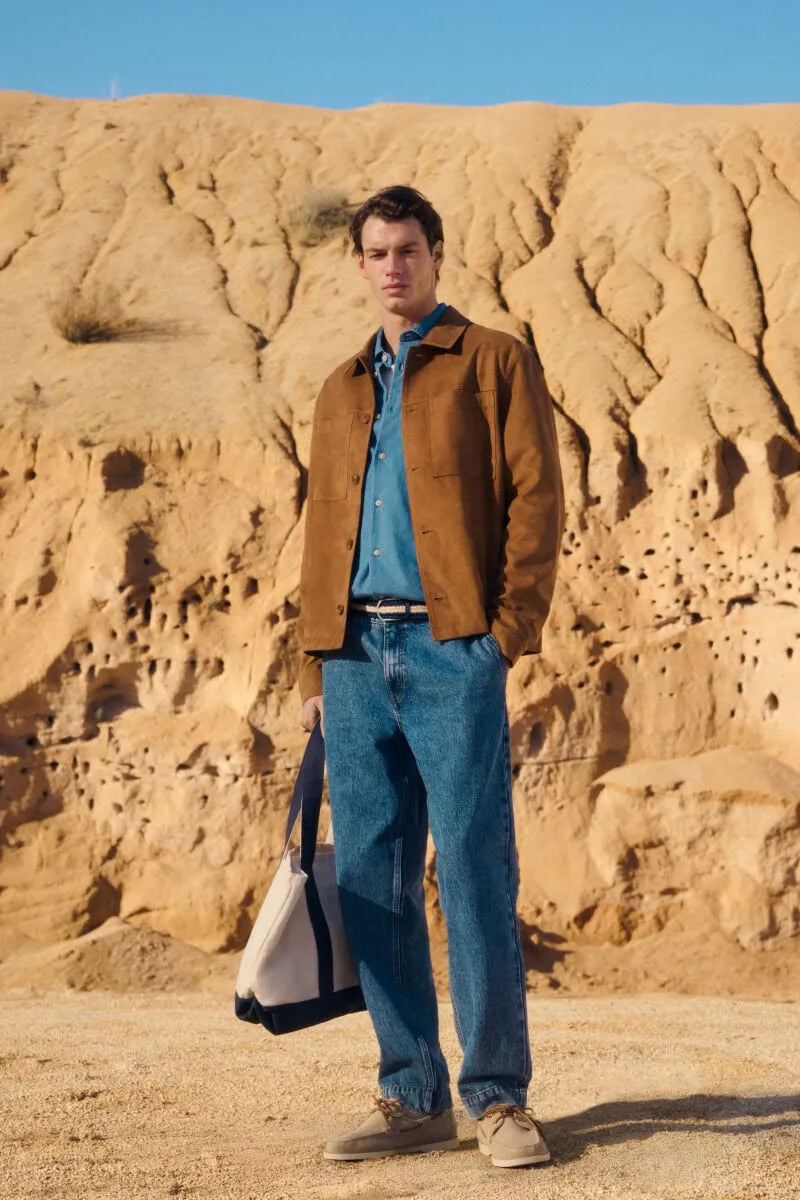 Springfield Blue Men Overdyed Relaxed Fit Chino Jeans SKU: 1753248_83 Image 01