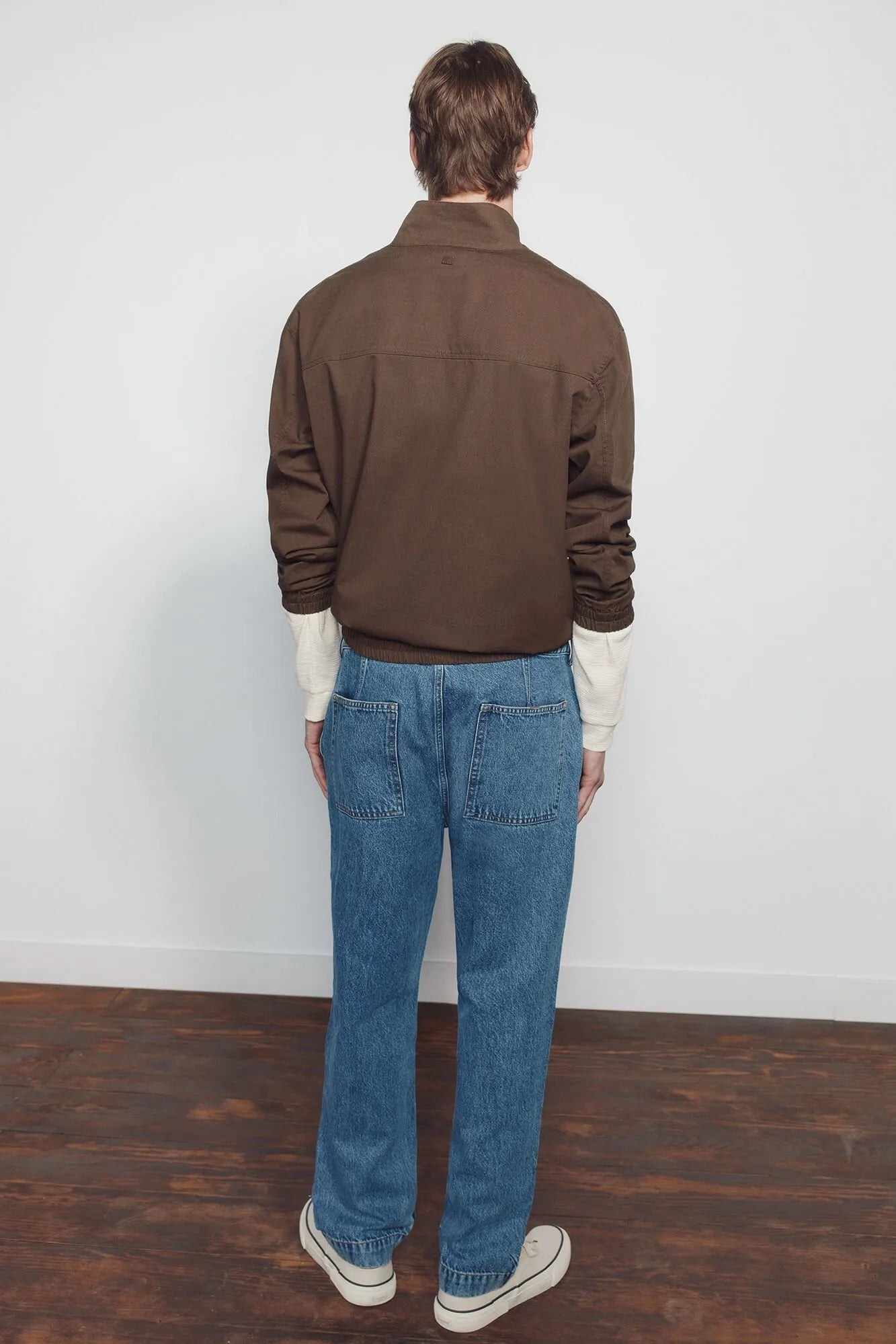 Springfield Blue Men Overdyed Relaxed Fit Chino Jeans SKU: 1753248_83 Image 06