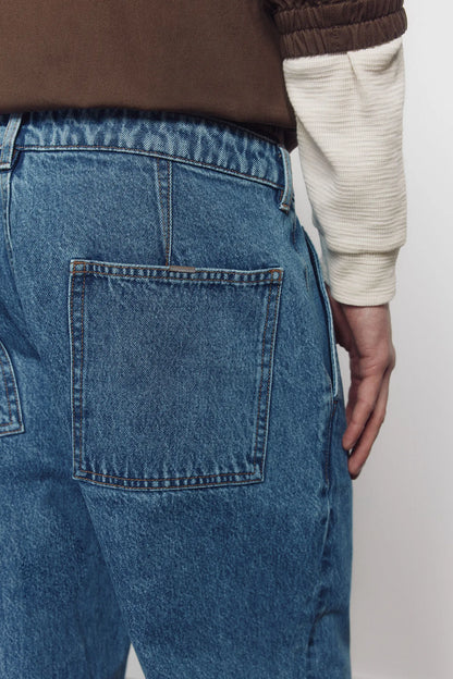 Springfield Blue Men Overdyed Relaxed Fit Chino Jeans SKU: 1753248_83 Image 07
