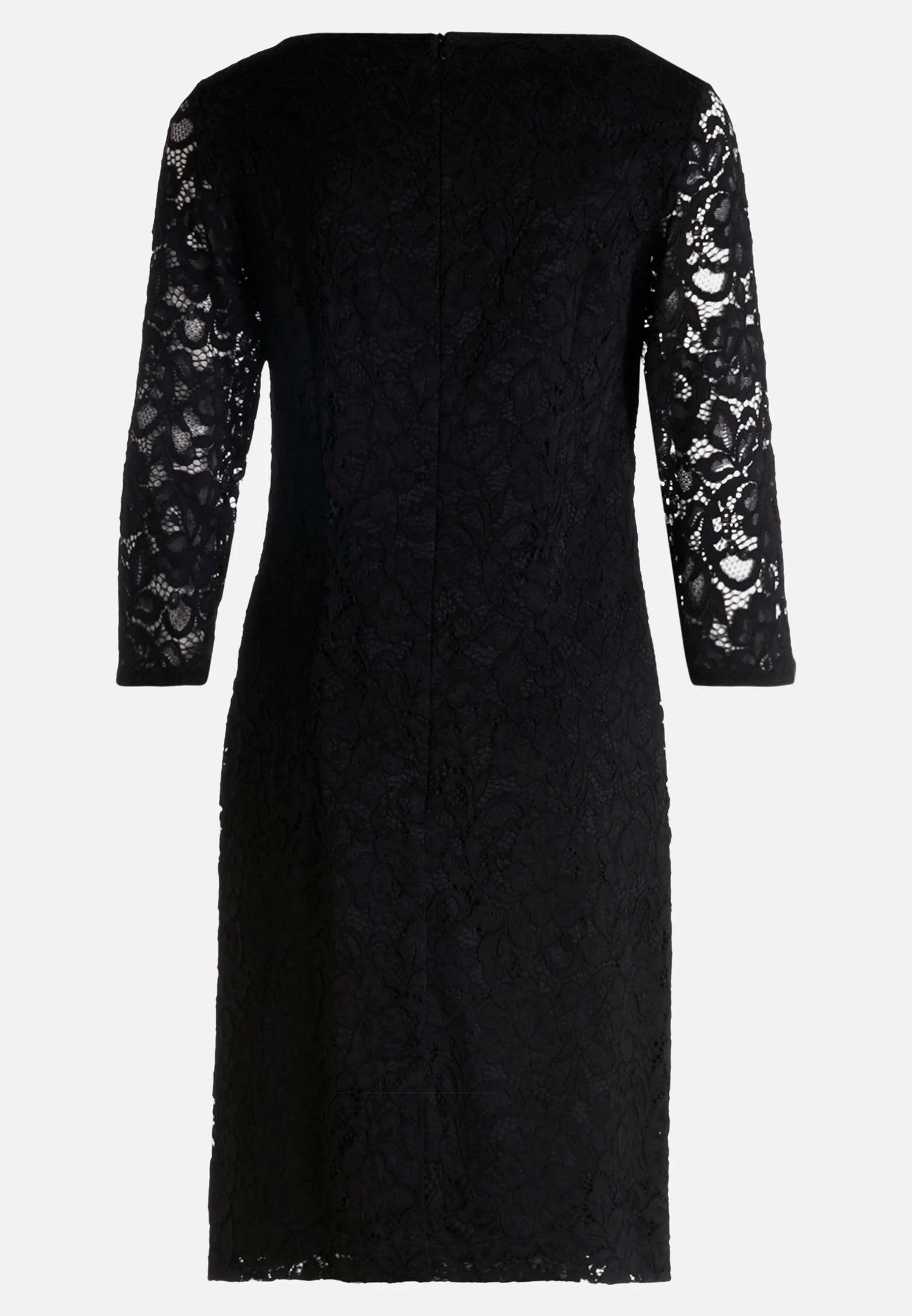 Betty Barclay_Black_Sheath Dress with 3/4 Sleeves_1768-1612_9045_04
