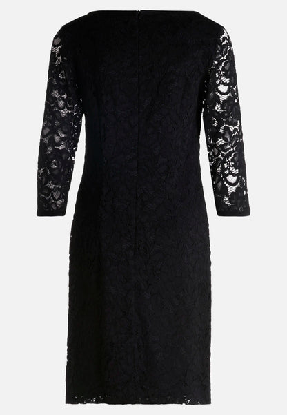 Betty Barclay_Black_Sheath Dress with 3/4 Sleeves_1768-1612_9045_04