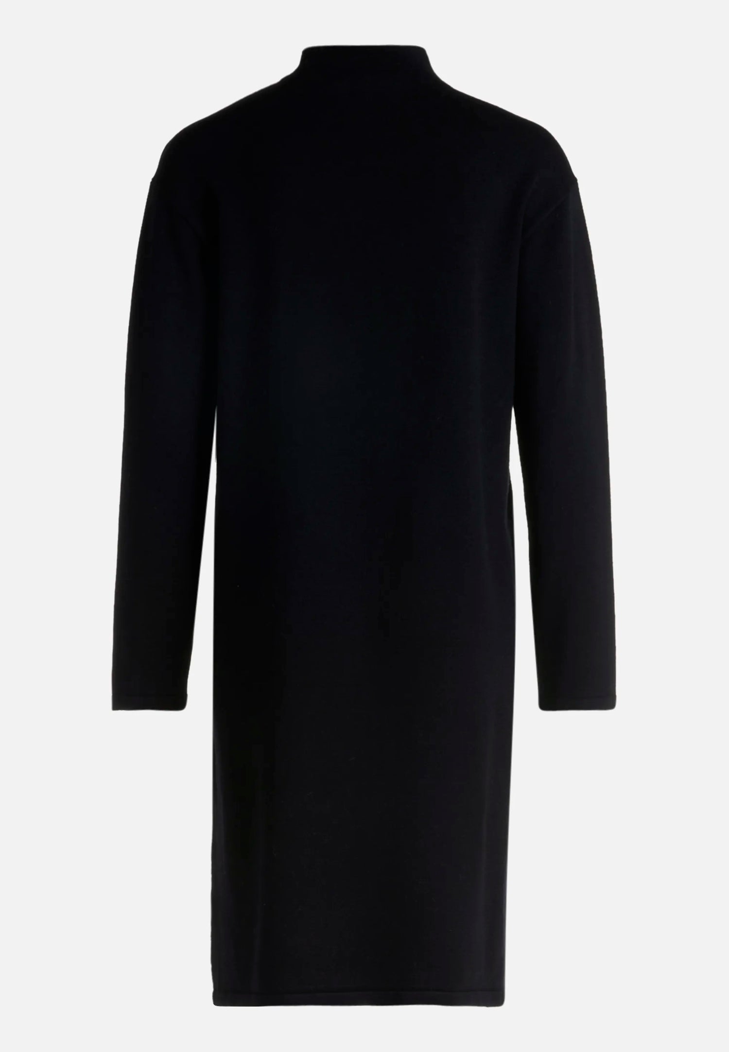 Betty Barclay_Black_Knit Dress with Stand-Up Collar_1786-2907_9045_05