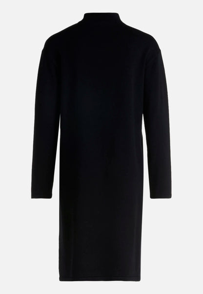 Betty Barclay_Black_Knit Dress with Stand-Up Collar_1786-2907_9045_05