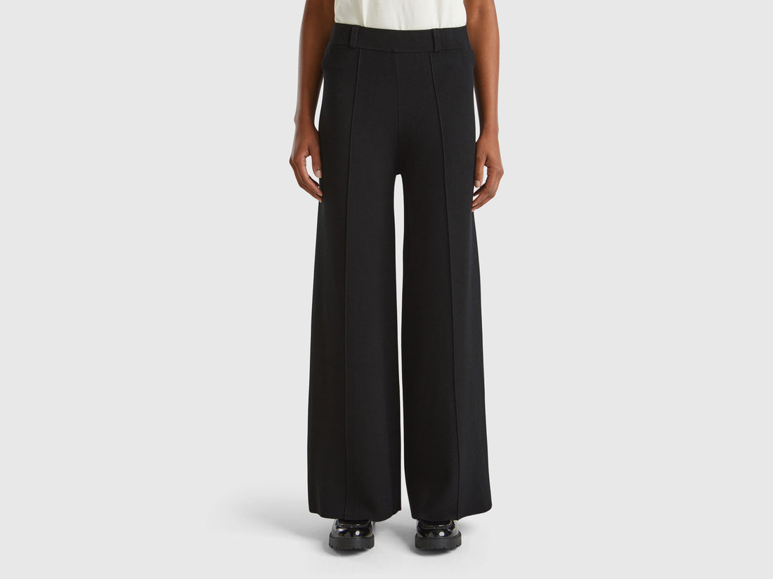 Palazzo Trousers in Viscose Blend_17Q3DF00R_100_02