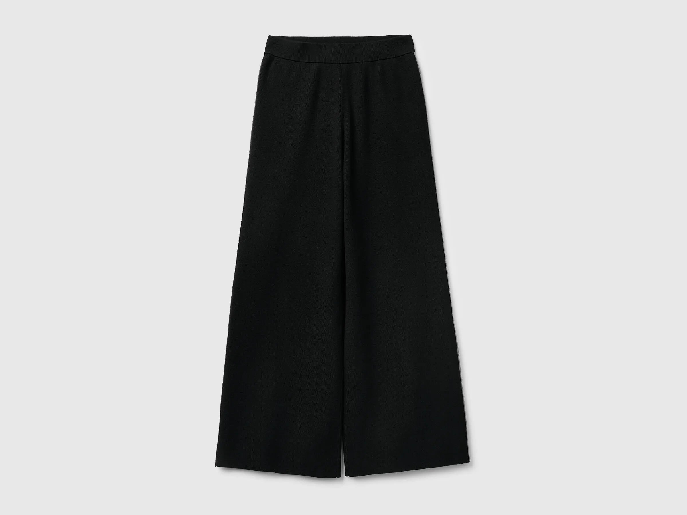 Benetton_Black_Palazzo Trousers in Viscose Blend_17Q3DF013_100_05