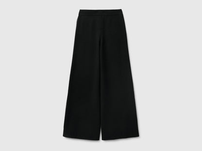 Benetton_Black_Palazzo Trousers in Viscose Blend_17Q3DF013_100_06
