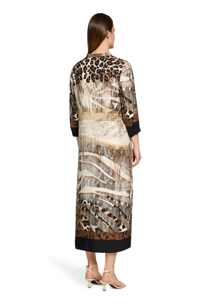 Betty Barclay Cream/Black Women Dress Short 3/4 Sleeve SKU: 1821-1790_1891 Image 02