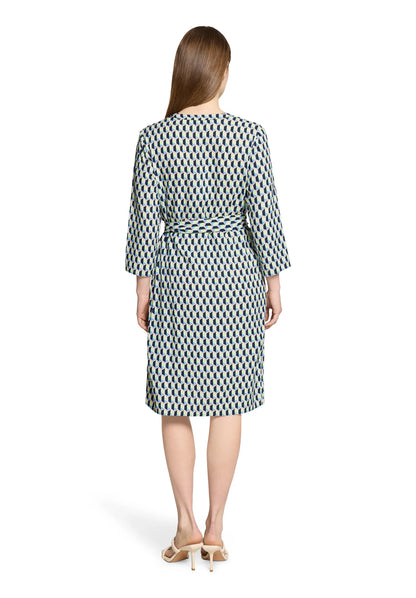 Betty Barclay Blue/Green Women Blouse Dress with Belt SKU: 1840-1855_8850 Image 04