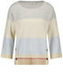 Gerry Weber_Sandshell/Silver/Cloud Stripe_Pullover 3/4 Sleeve_190015-57011_9181_01