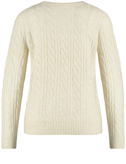 Gerry Weber_Antique White Melange_Pullover 1/1 Sleeve_190038-57026_901250_02