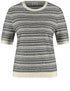 Gerry Weber_Offwhite-Black Stripe_Pullover 1/2 Sleeve_190058-57026_9216_01