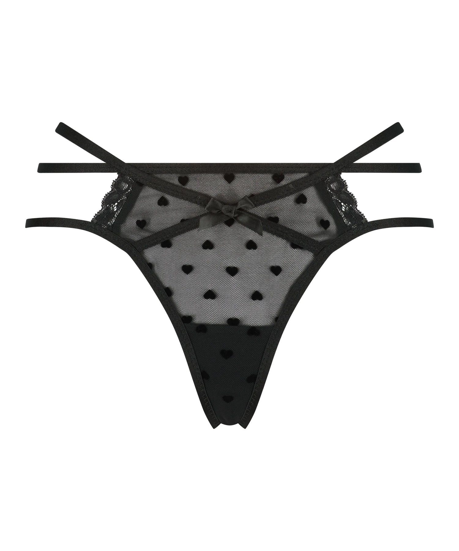 Hunkemoller Black Women Melda Thong SKU: 191796_Black Image 04