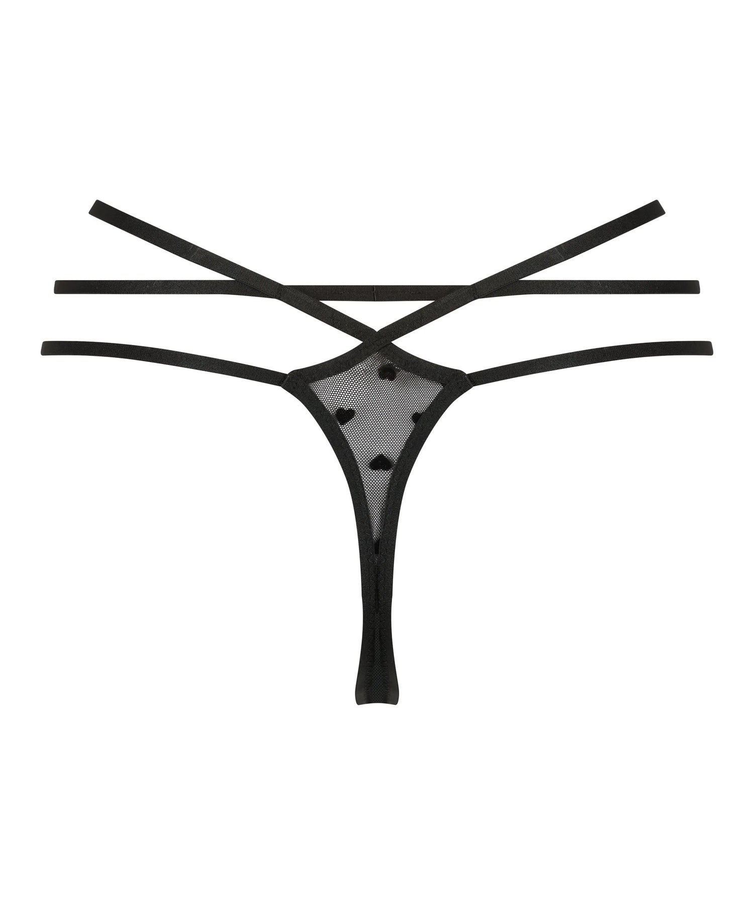 Hunkemoller Black Women Melda Thong SKU: 191796_Black Image 05