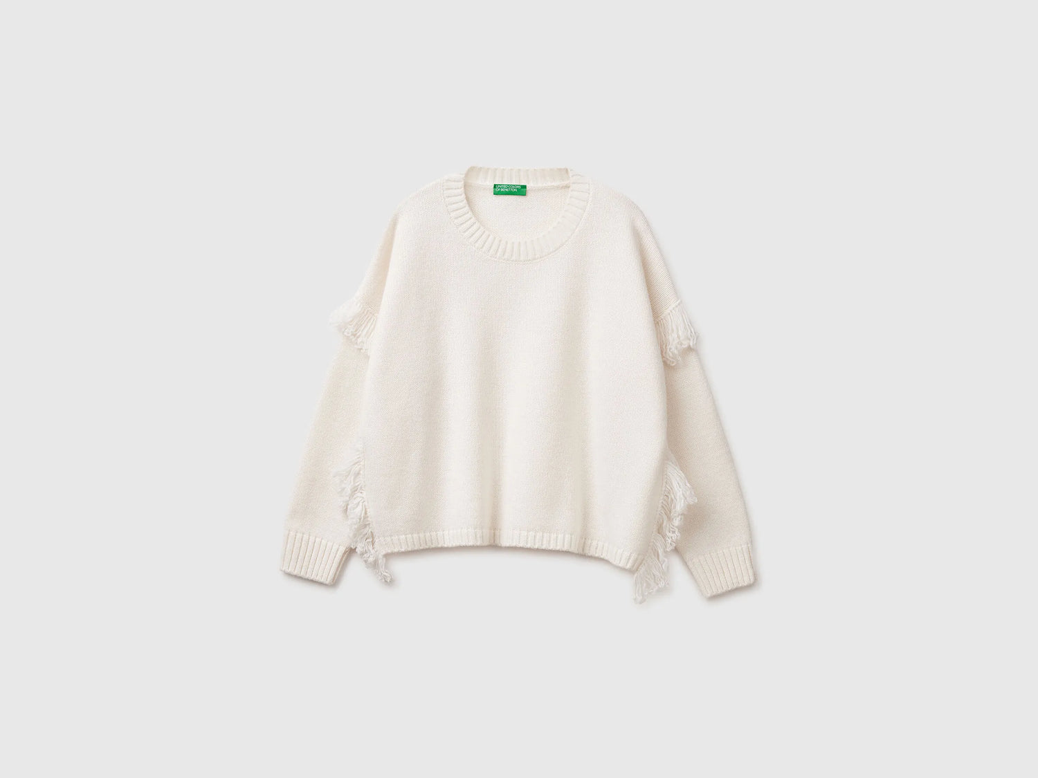 Benetton_Creamy White_Sweater with Fringe_191VD10EZ_000_05