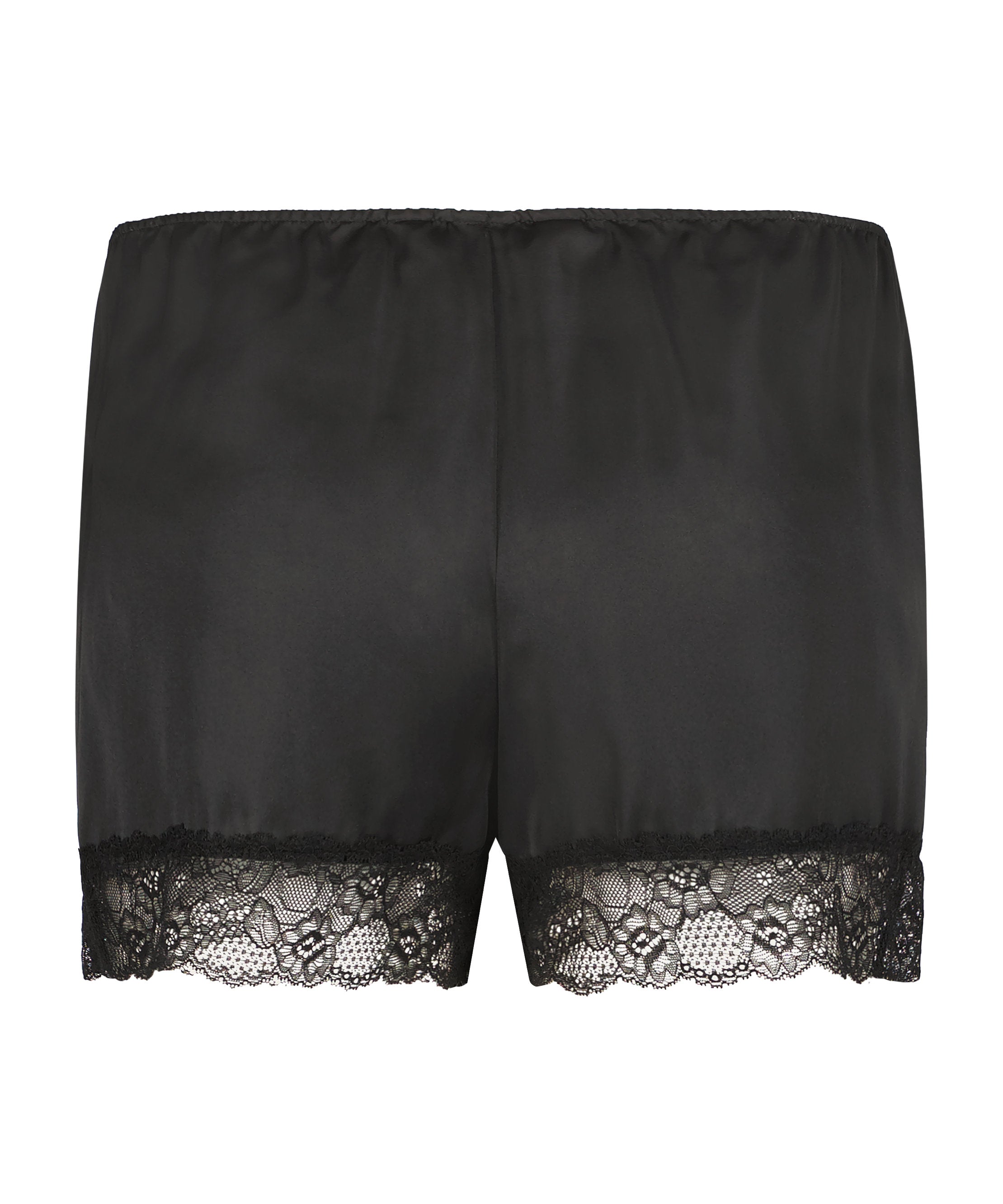 Meili Satin Shorts With Lace Trim_194796_Black_05