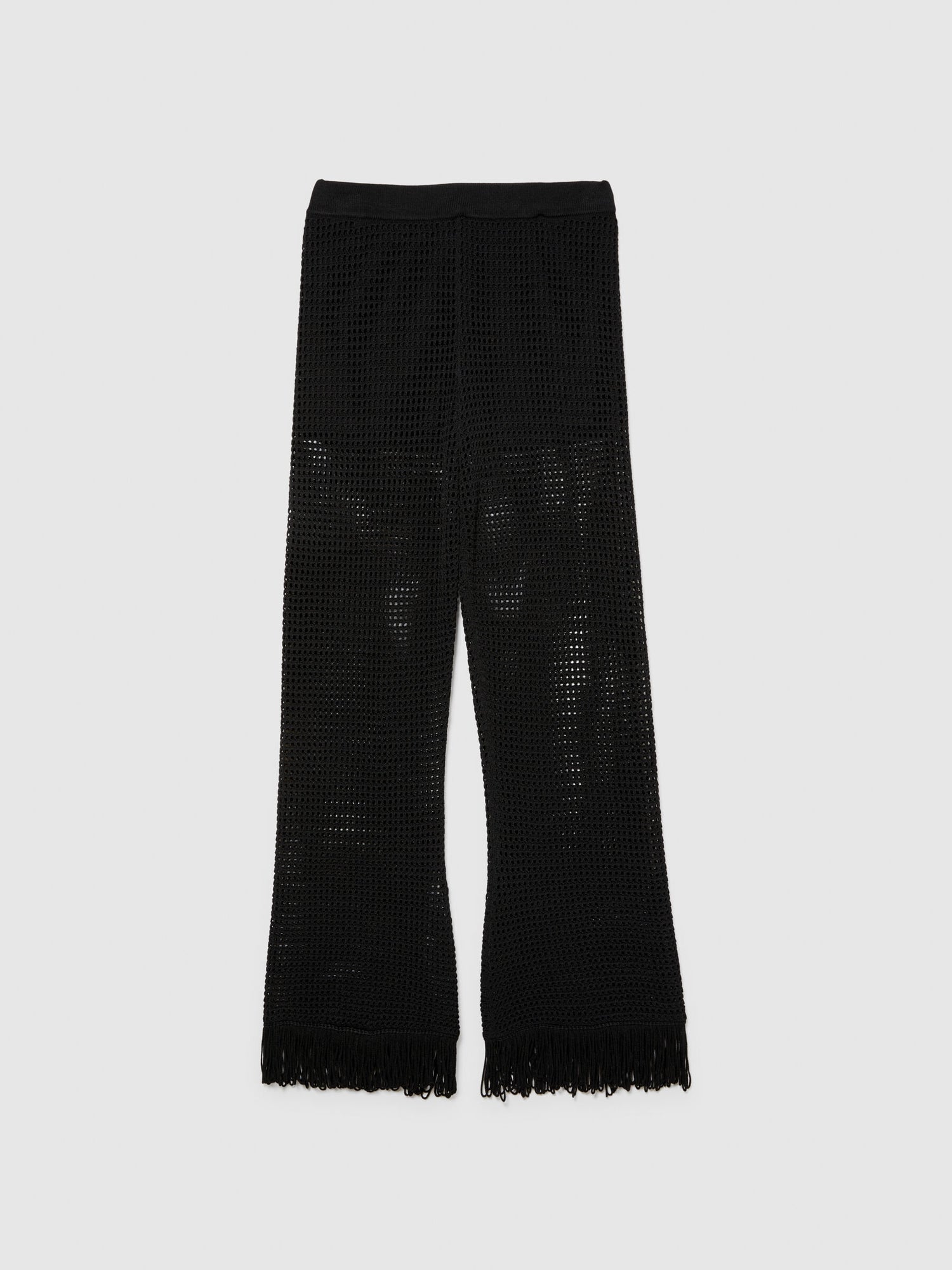 Perforated Trousers With Fringe_196PMF008_100_07