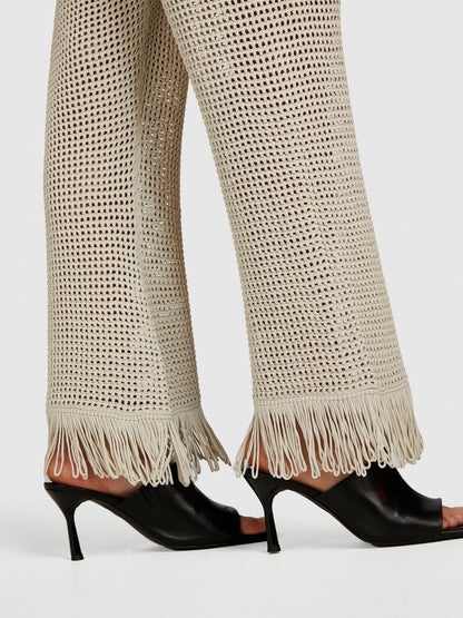 Perforated Trousers With Fringe_196PMF008_38U_05