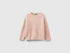 Benetton Soft Pink Girls Furry Yarn Sweater SKU: 19BAG100Q_3V5 Image 01