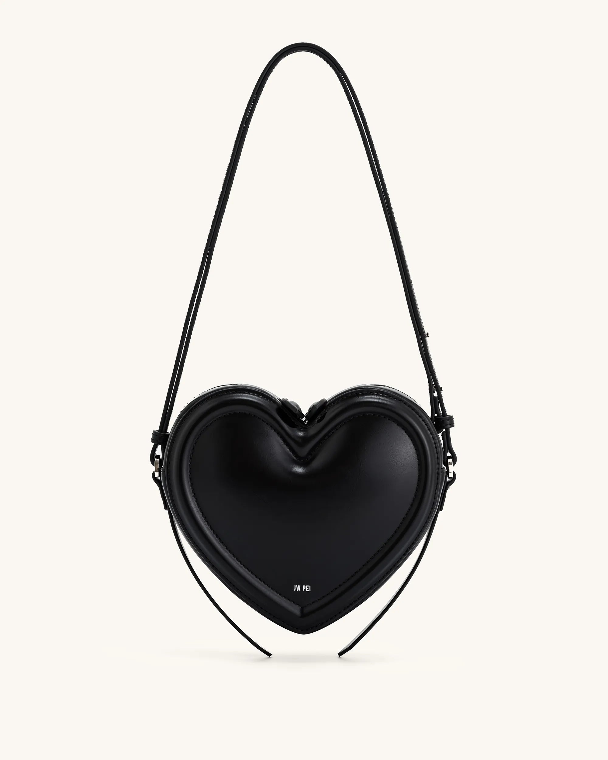 JW PEI_Black_Arlene Heart Shaped Bags_1C127-1_Black_01
