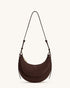 JW PEI Coffee Brown Women Sharon Faux Suede Crossbody Bag - Coffee Brown SKU: 1C131-35_Coffee Brown Image 01
