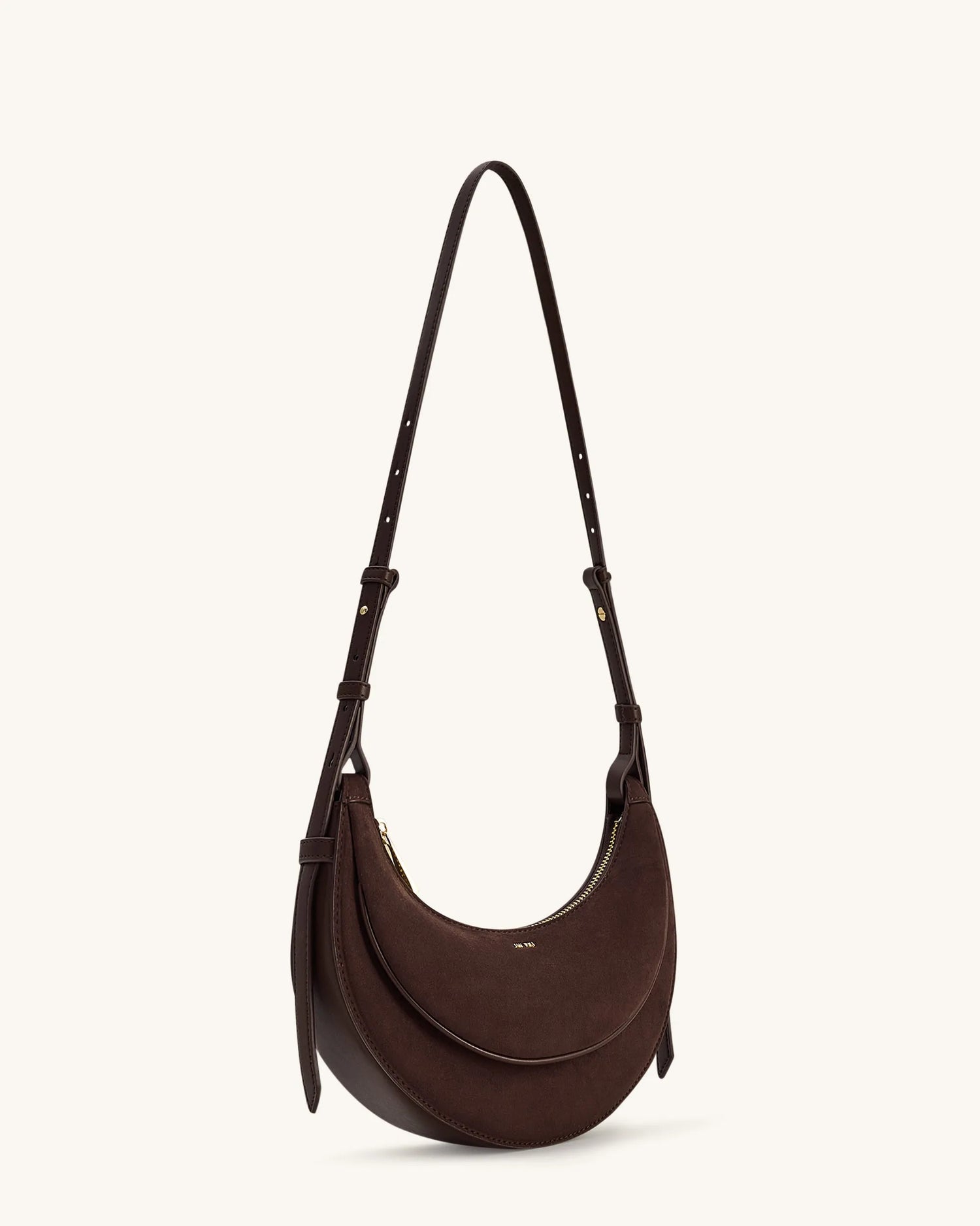 JW PEI Coffee Brown Women Sharon Faux Suede Crossbody Bag - Coffee Brown SKU: 1C131-35_Coffee Brown Image 02