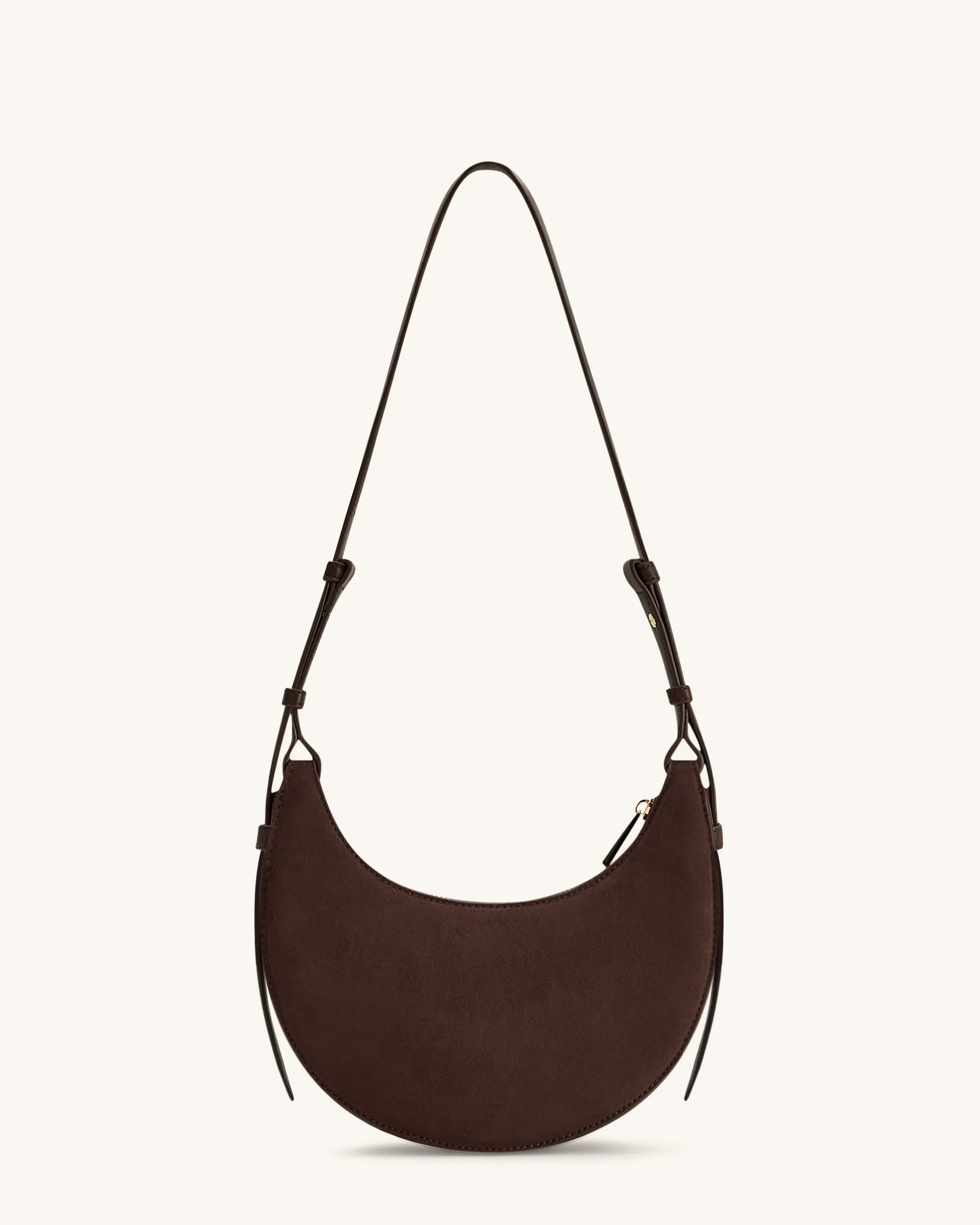 JW PEI Coffee Brown Women Sharon Faux Suede Crossbody Bag - Coffee Brown SKU: 1C131-35_Coffee Brown Image 03