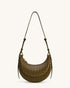 JW PEI Olive Green  Sharon Woven Texture Crossbody Bags SKU: 1C131-72W_Olive Green Image 01