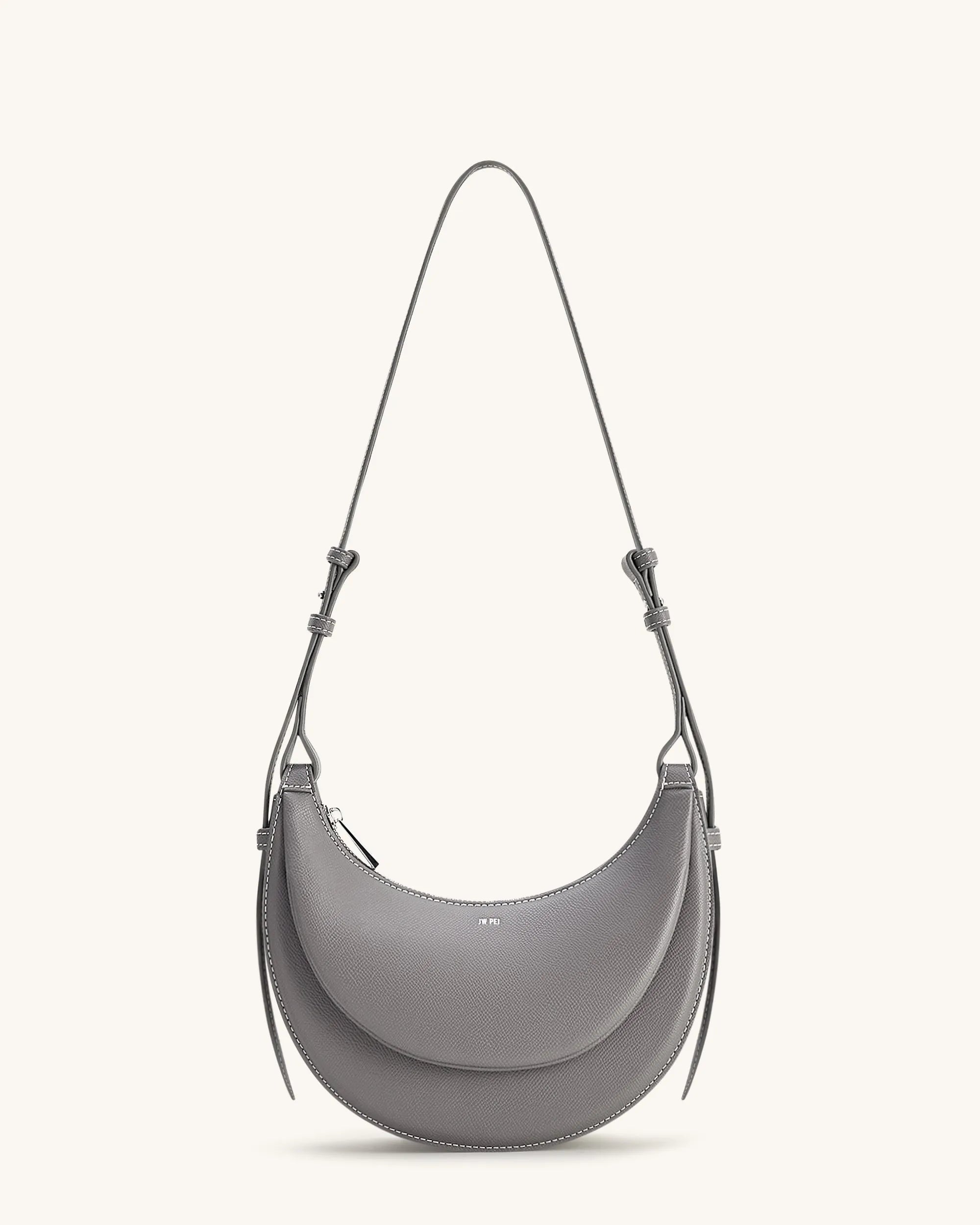 JW PEI Grey Women Sharon Crossbody Bag - Grey SKU: 1C131-9_Grey Image 01